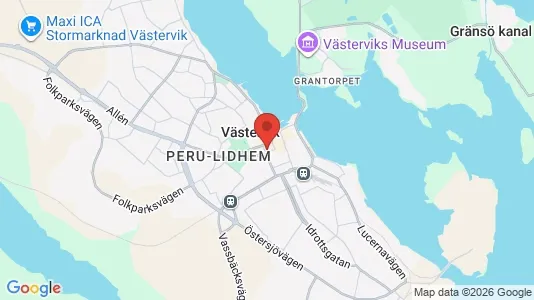 Restauranglokaler till försäljning i Västervik - Bild från Google Street View
