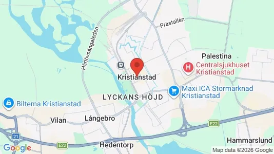 Restauranglokaler att hyra i Kristianstad - Bild från Google Street View