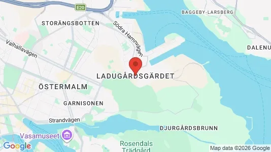 Restauranglokaler till försäljning i Gärdet/Djurgården - Bild från Google Street View
