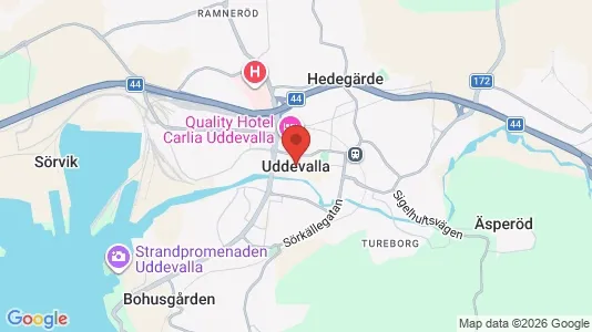 Restauranglokaler att hyra i Uddevalla - kort over placeringen