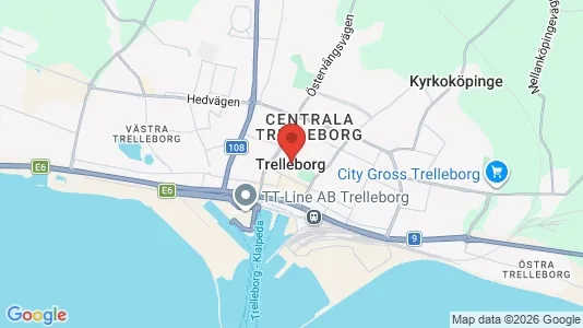 Restauranglokaler att hyra i Trelleborg - Bild från Google Street View