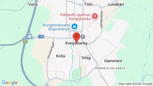Restauranglokaler att hyra i Kungsbacka - kort over placeringen