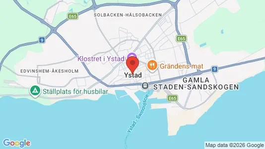 Restauranglokaler till försäljning i Ystad - Bild från Google Street View