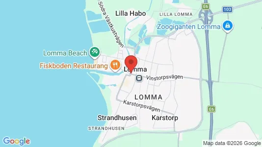 Restauranglokaler till försäljning i Lomma - Bild från Google Street View