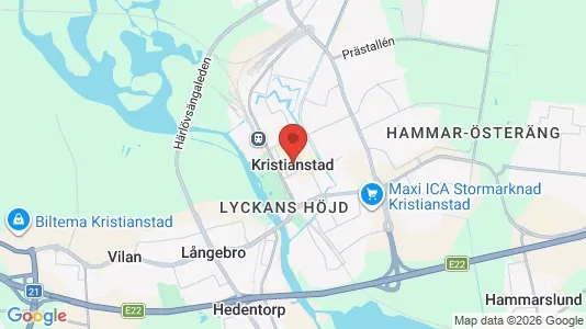 Restauranglokaler att hyra i Kristianstad - Bild från Google Street View